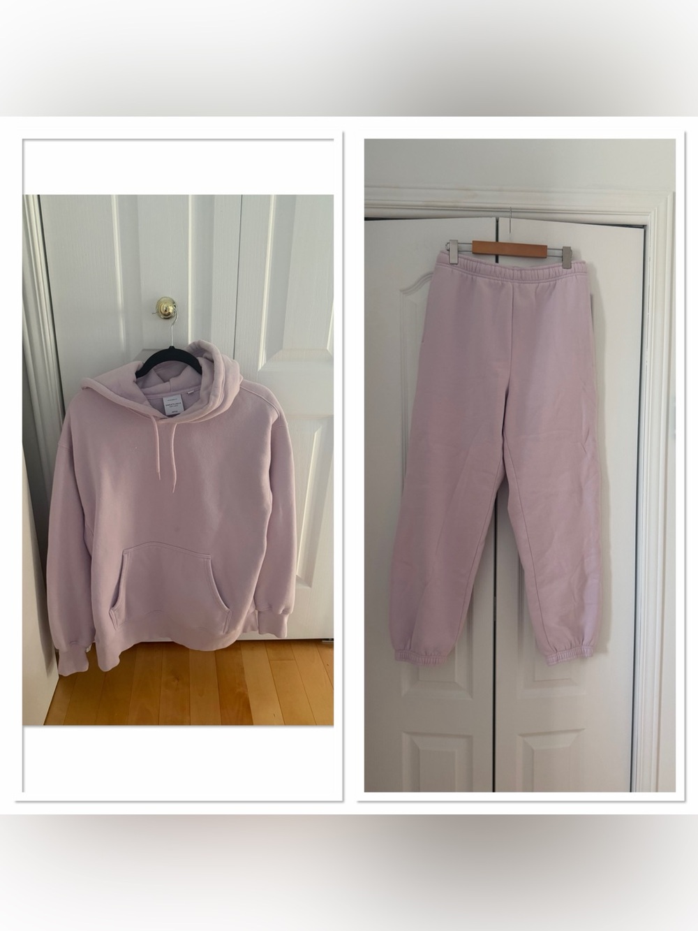Aritzia Light Lavender/Pale Pink Track Joggers